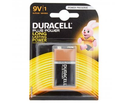 Batteria quadra 9 V DURACELL PLUS POWER conf. pz 1