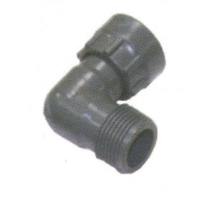 Raccordo per collettore a GOMITO 1' F x 1' M in PVC Rain