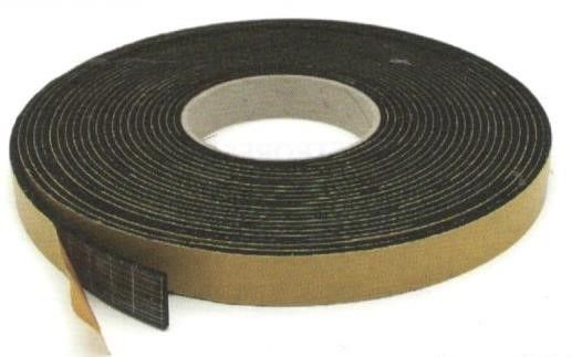 Guarnizione gomma mm 25 x 5 mt 10 adesiva in EPDM