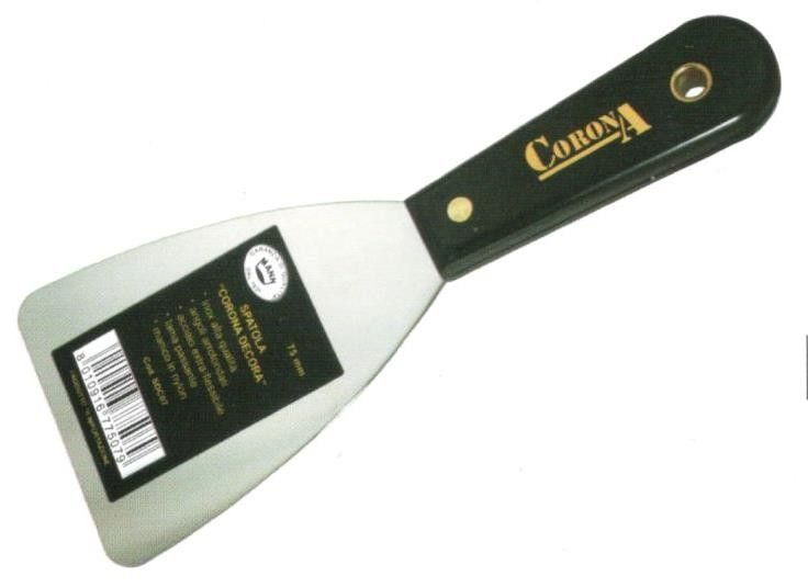 Spatola inox mm 38 bordi arrotondati extra flessibile