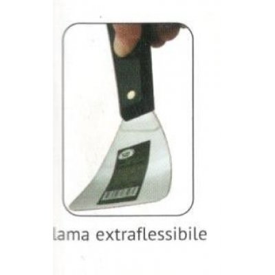 Spatola inox mm 38 bordi arrotondati extra flessibile