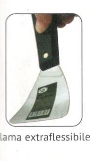 Spatola inox mm 38 bordi arrotondati extra flessibile