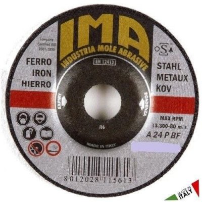 Disco per sbavatura metalli Ø 125 x 6,4 mm foro 22,23