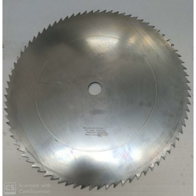 Disco per legno Ø 400 in acciaio 80 denti foro 30 mm