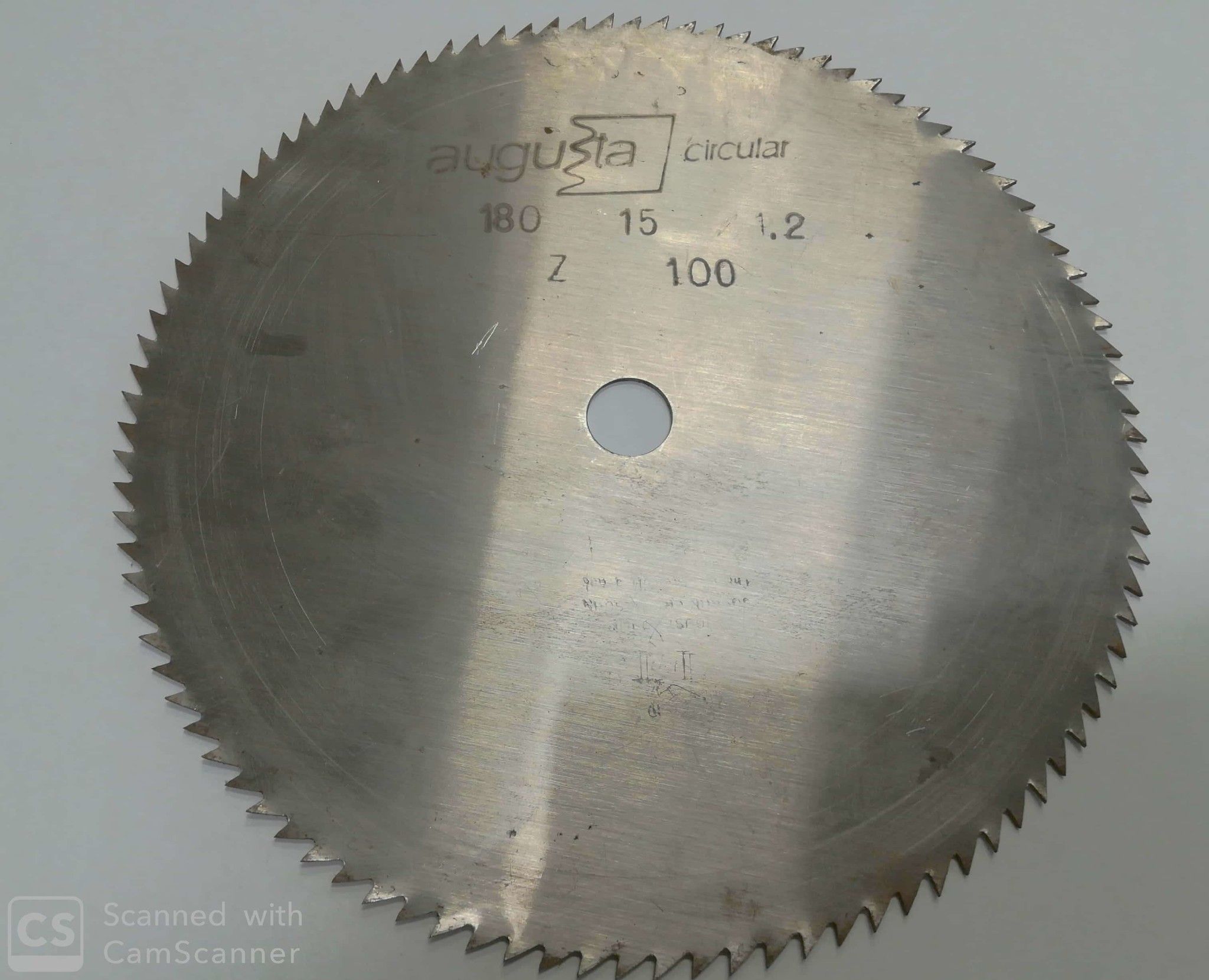 Disco per legno Ø 180 in acciaio 80 denti foro 15 mm