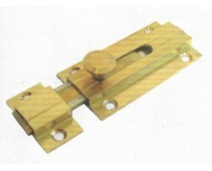 Catenaccio sagomato piatto mm 50 in ottone base 31 mm