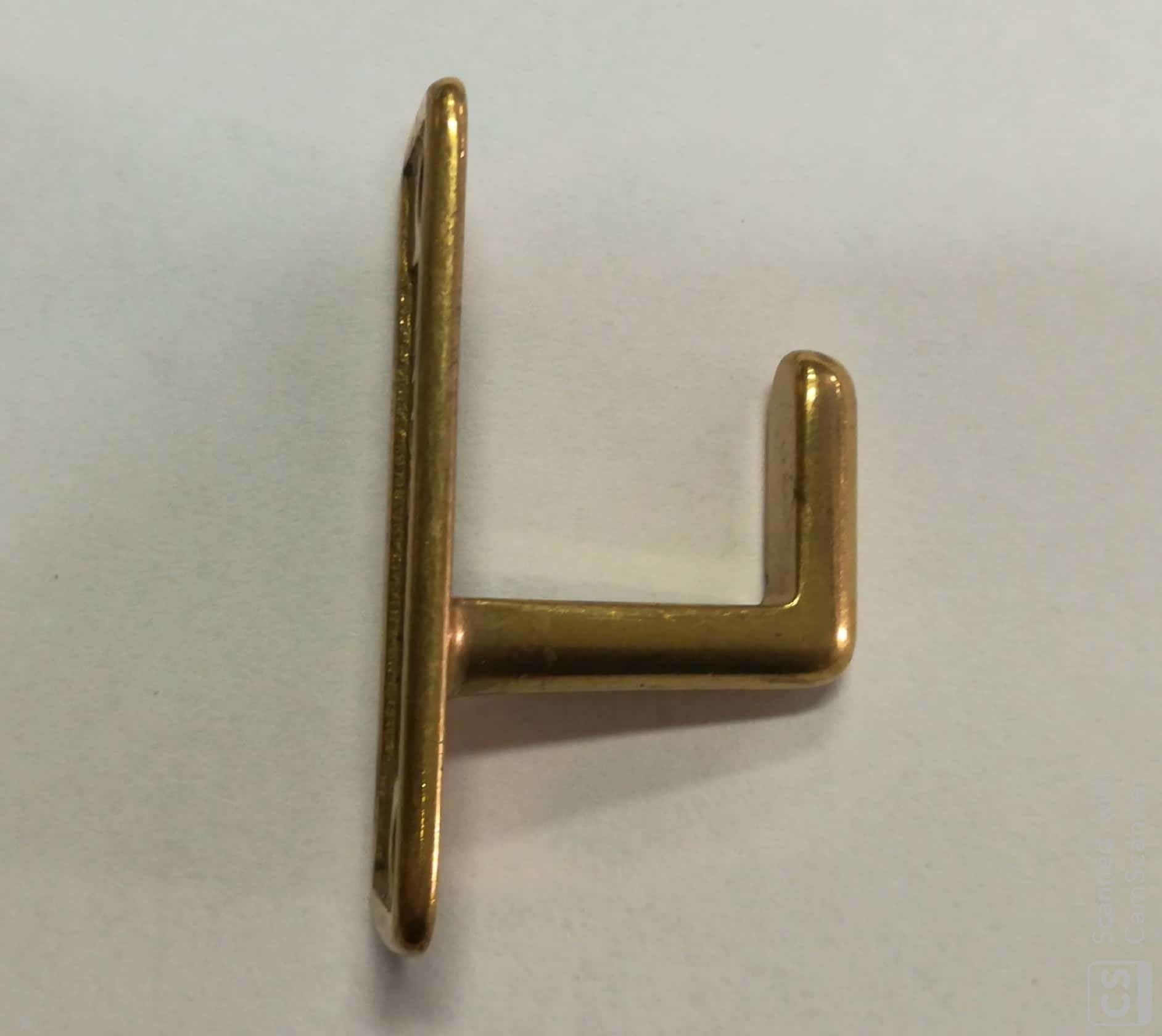 Incontro ottone mmm 15 per tavellino LISCIO