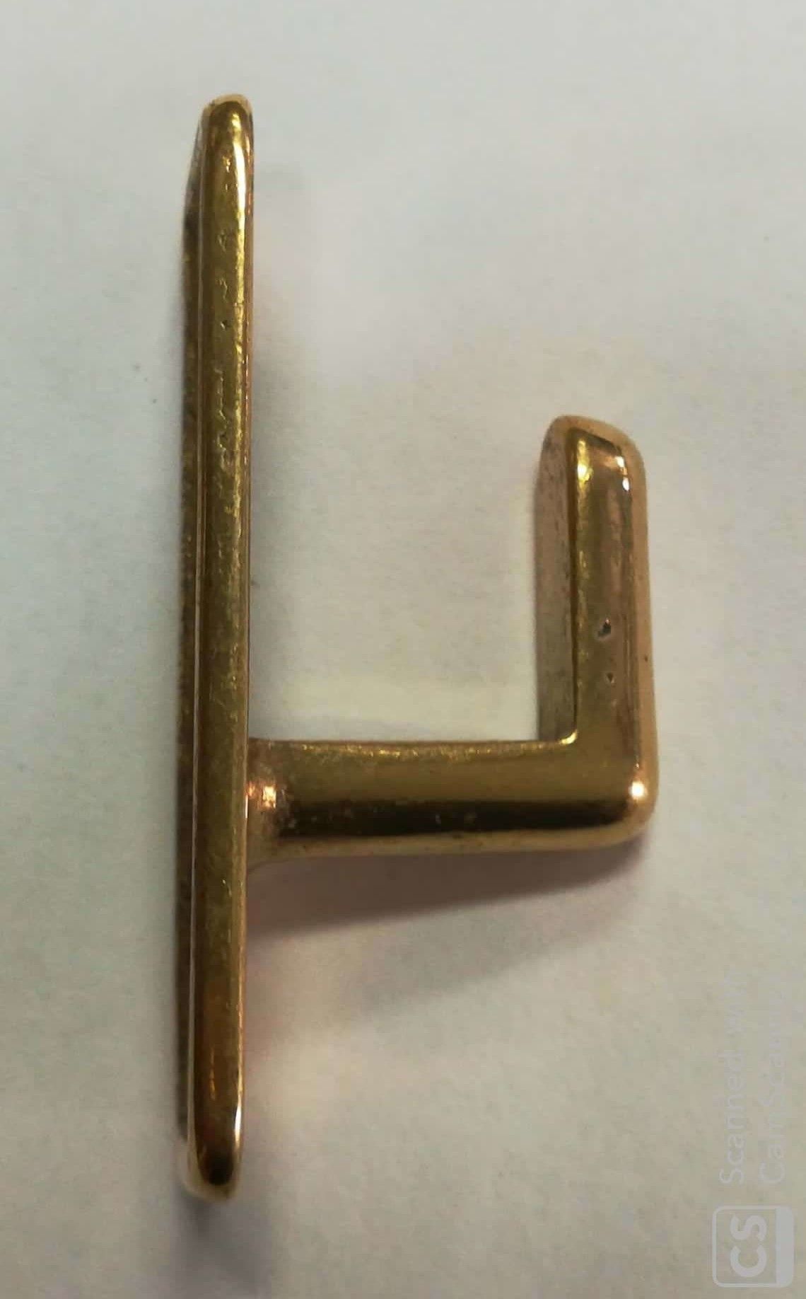 Incontro ottone mmm 20 per tavellino LISCIO