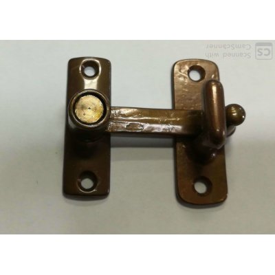 Tavellino ottone LISCIO bronzato con incontro sporgenza mm 15