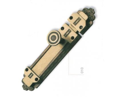 Catenaccio mod. DABY mm 200 in ottone bronzato