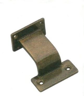 Supporto corrimano a base piana ottone bronzato