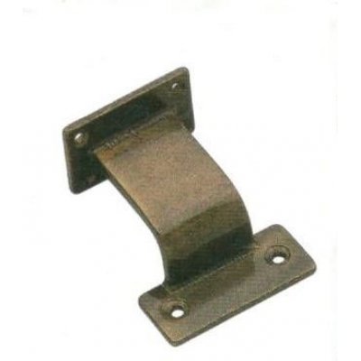 Supporto corrimano a base piana ottone bronzato