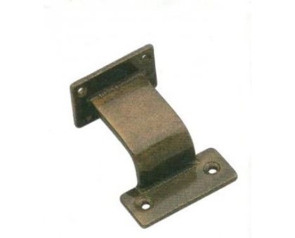 Supporto corrimano a base piana ottone bronzato