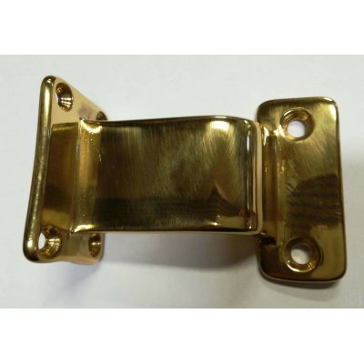 Supporto corrimano a base piana ottone lucido