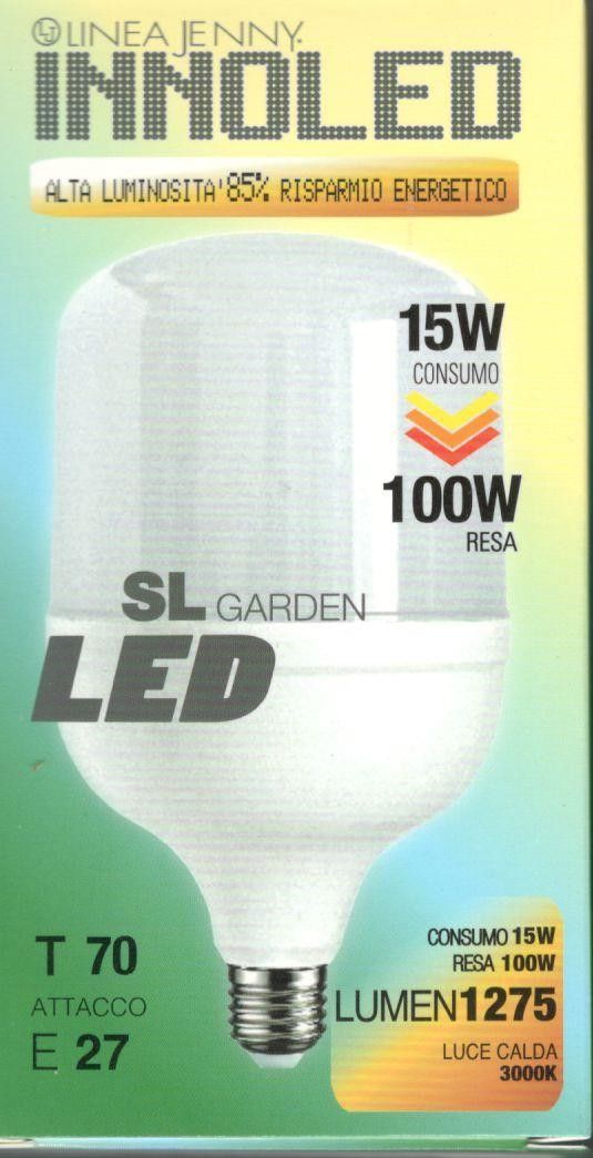 Lampadina LED modello SL 15w E27 3000K