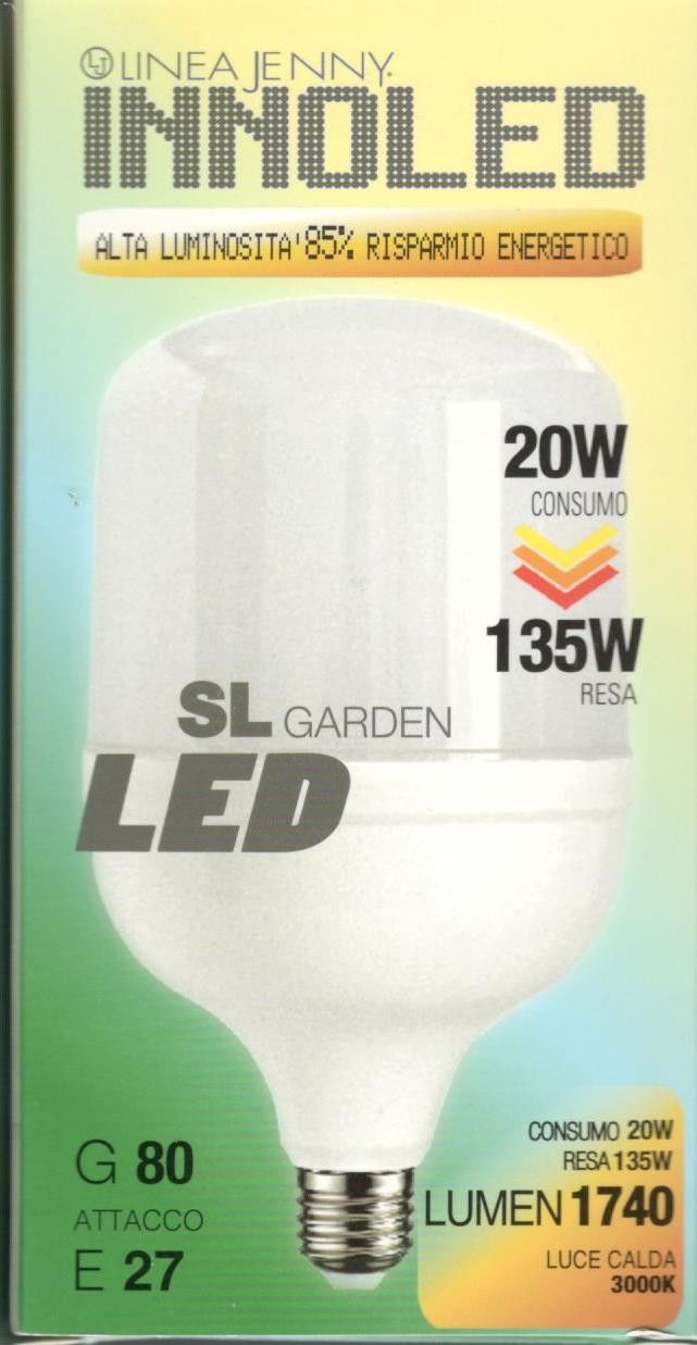 Lampadina LED modello SL 20w E27 3000K