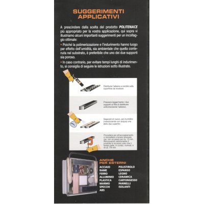 Adesivo POLITENACE trasparente poliuretanico strutturale gr.60