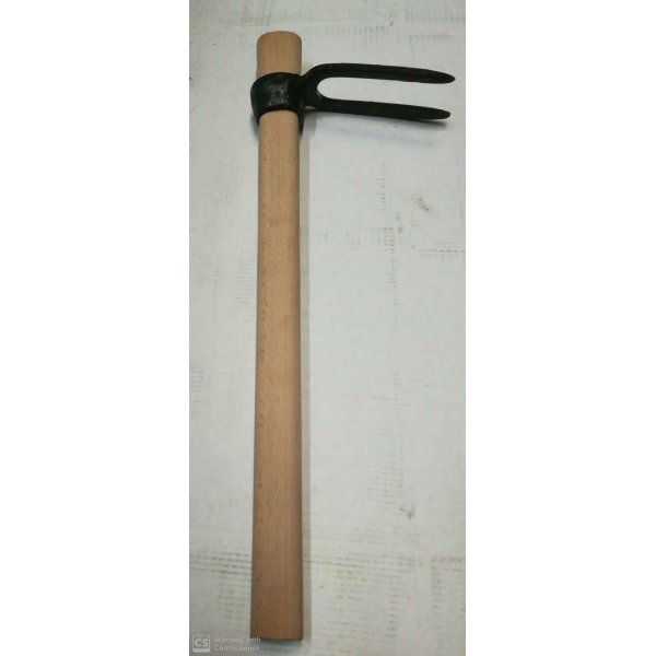 Zappa forgiata bidente manicata cm 45