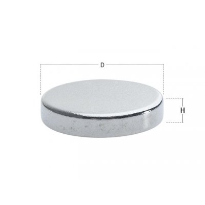 Calamita neodimio tonda mm 20 x 3 forza Kg 4,5