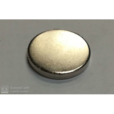 Calamita neodimio tonda mm 20 x 3 forza Kg 4,5