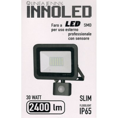 Proiettore LED con sensore SLIM 30 w IP65 6500 K INNOLED