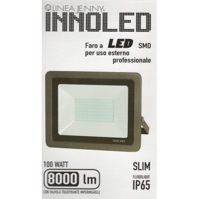 Proiettore LED SLIM 100 w IP65 6500 K INNOLED