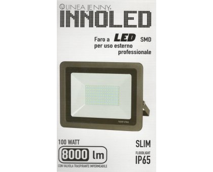 Proiettore LED SLIM 100 w IP65 6500 K INNOLED