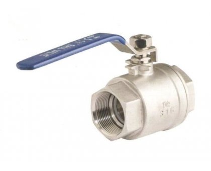 Valvola a sfera INOX AISI 316 FF 1/4' a passaggio totale