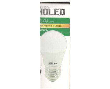 Lampadina LED SFERA 7w E27 Luce calda 3000 K