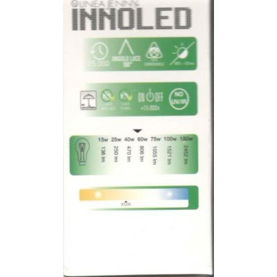 Lampadina LED SFERA 7w E27 Luce calda 3000 K