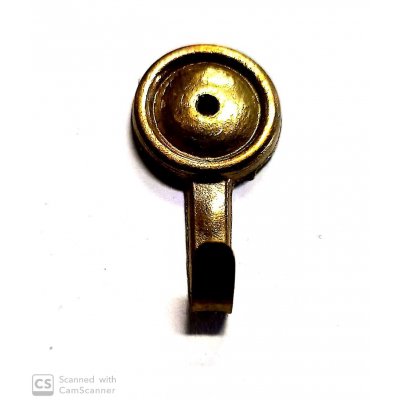 Attaccaglia mod. MEDAGLIA in ottone lucido