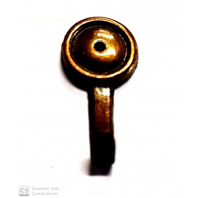 Attaccaglia mod. MEDAGLIA in ottone oro antico