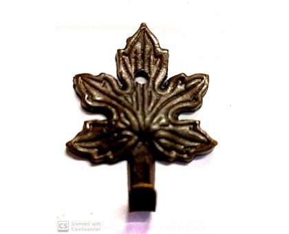 Attaccaglia mod. FOGLIA in ottone bronzato