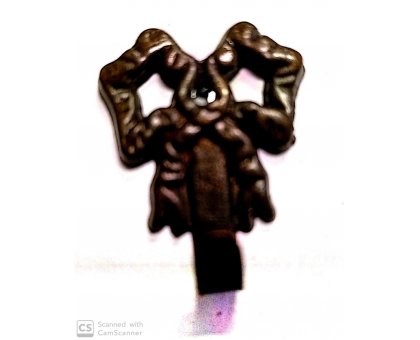 Attaccaglia mod. FIOCCO in ottone bronzato