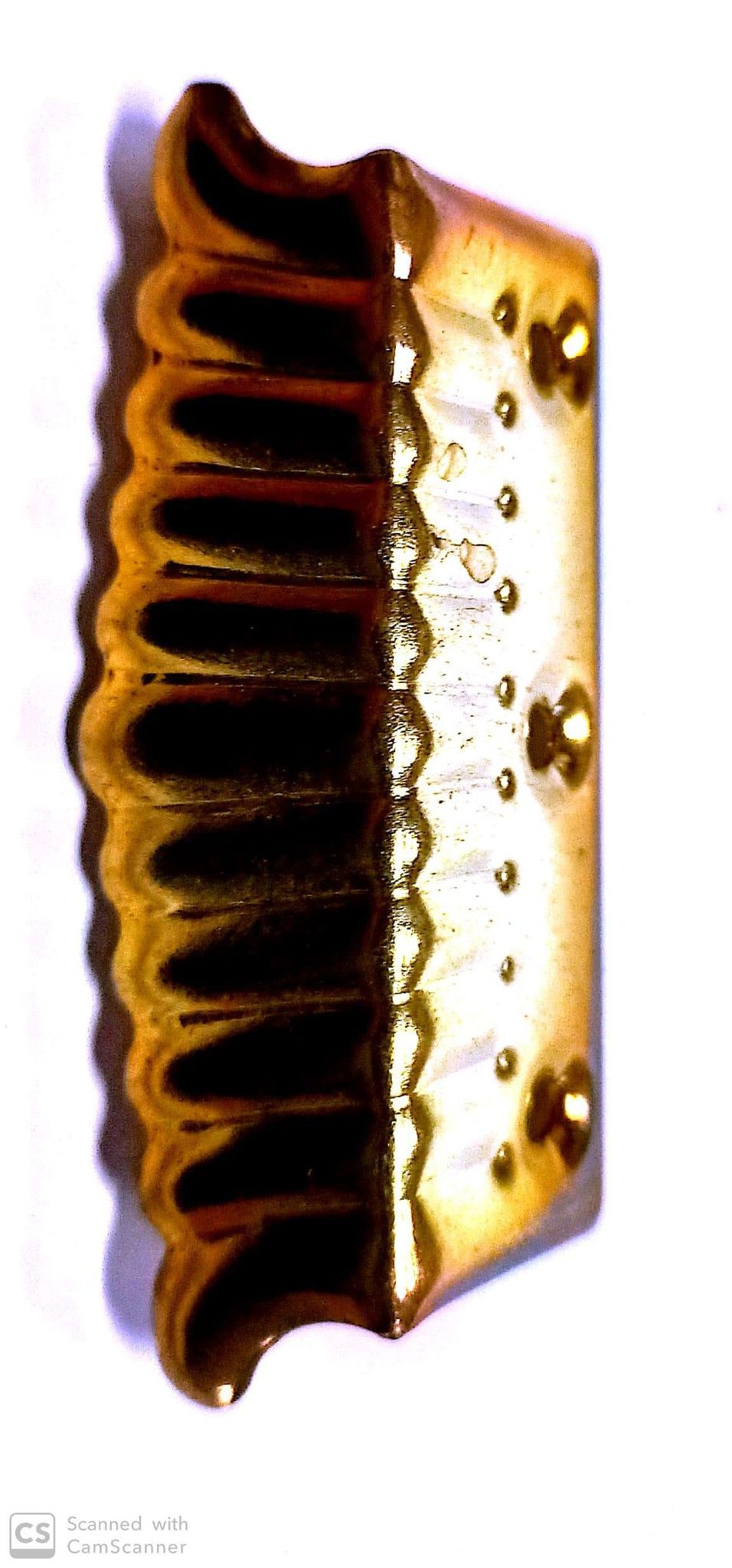 Reggispecchi a ventaglio mm 70 in ferro ottonato