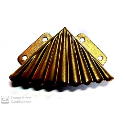 Reggispecchi a ventaglio angolare mm 55 in ferro ottonato