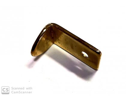 Fermaspecchi ad unghia in ottone lucido