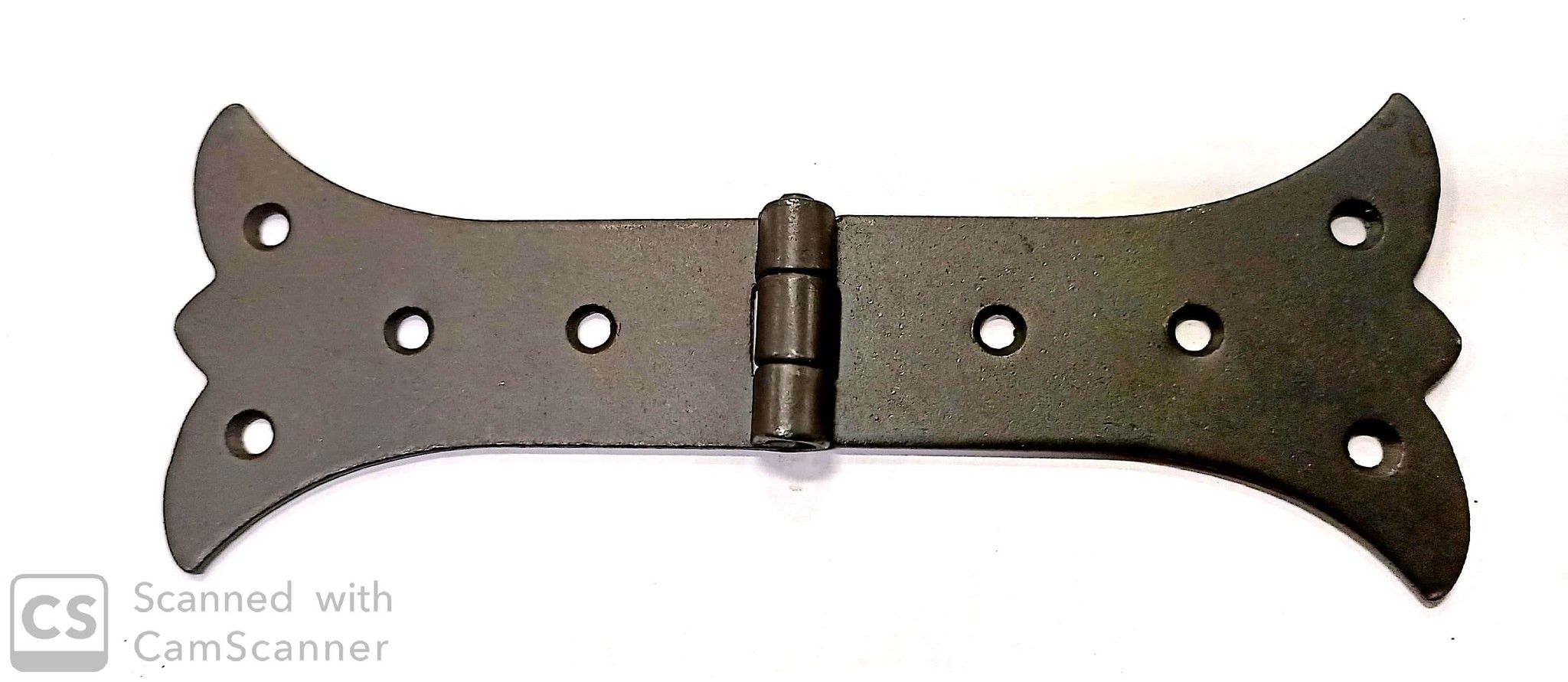 Cerniera mod. RUSTICA in ferro brunito con snodo piano mm 155