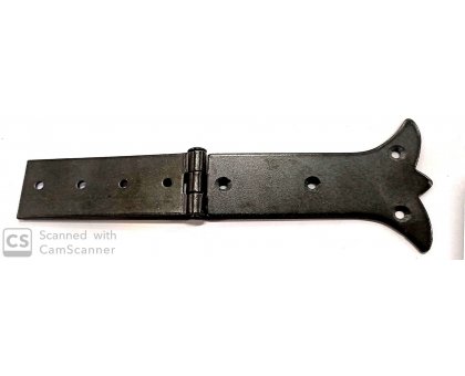 Cerniera mod. RUSTICA in ferro brunito con snodo centrato mm 195