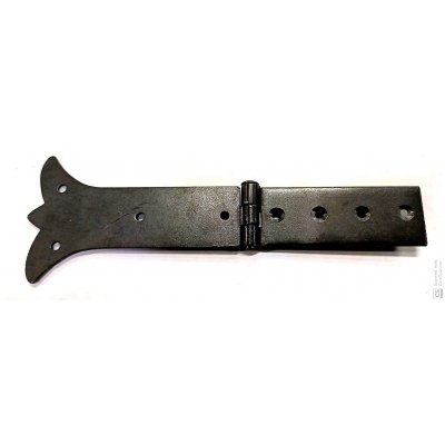 Cerniera mod. RUSTICA in ferro brunito con snodo centrato mm 195