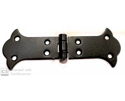 Cerniera mod. RUSTICA in ferro brunito con snodo piano mm 135