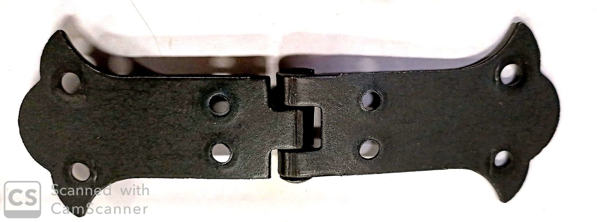 Cerniera mod. RUSTICA in ferro brunito con snodo piano mm 135