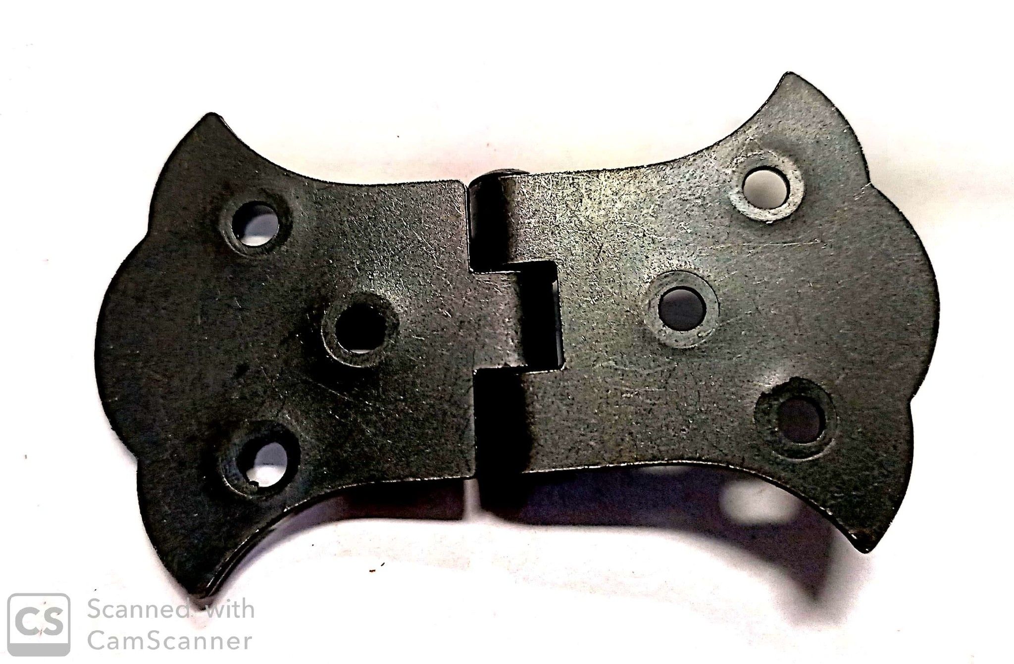 Cerniera mod. RUSTICA in ferro brunito con snodo piano mm  85