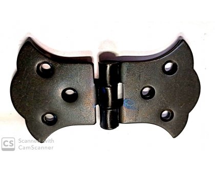 Cerniera mod. RUSTICA in ferro brunito con snodo centrato mm 85