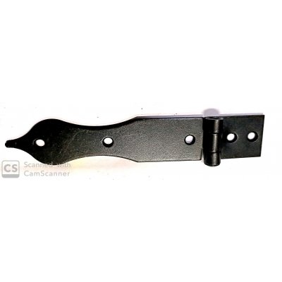 Cerniera mod. GOCCIA in ferro brunito con snodo piano mm 144