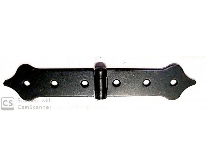 Cerniera mod. GOCCIA in ferro brunito con snodo piano mm 148