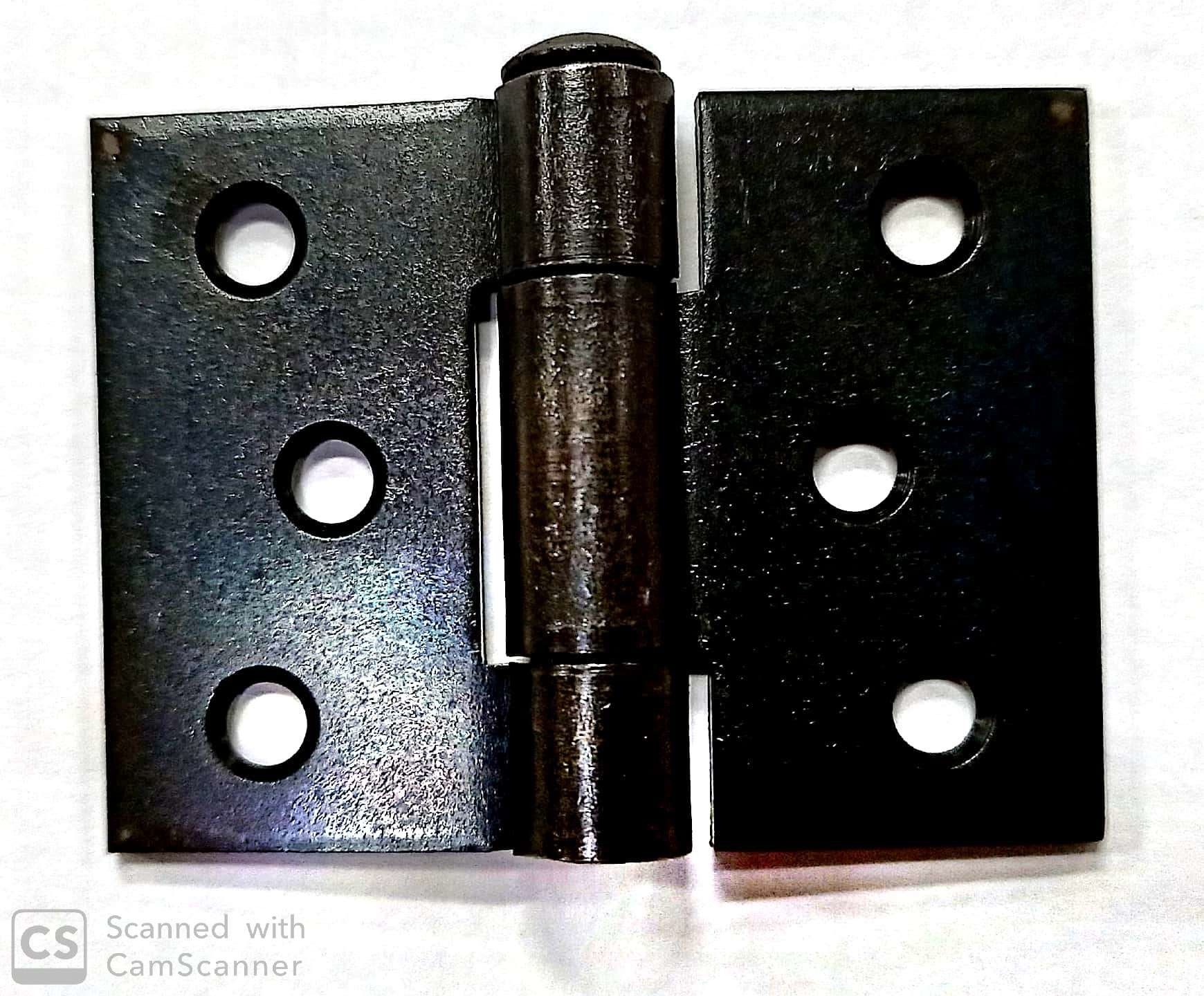 Cerniera mod. RETTANGOLARE in ferro brunito con snodo piano mm 53