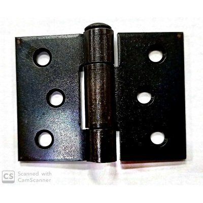 Cerniera mod. RETTANGOLARE in ferro brunito con snodo piano mm 53