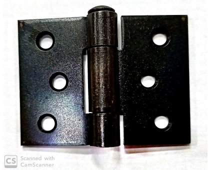 Cerniera mod. RETTANGOLARE in ferro brunito con snodo piano mm 53