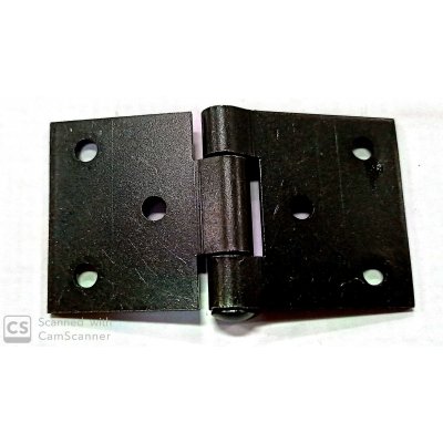 Cerniera mod. RETTANGOLARE in ferro brunito con snodo piano mm 73